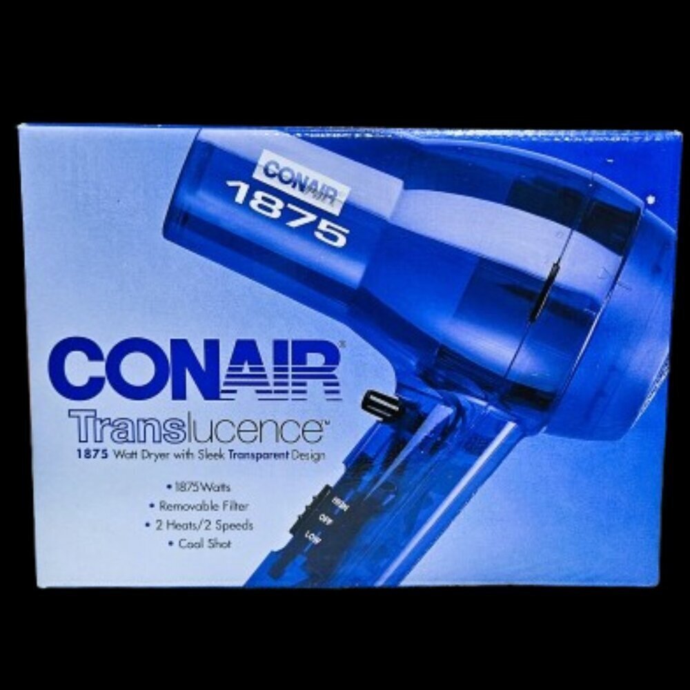 NIB Conair Translucence 1875 watt Hair Dryer